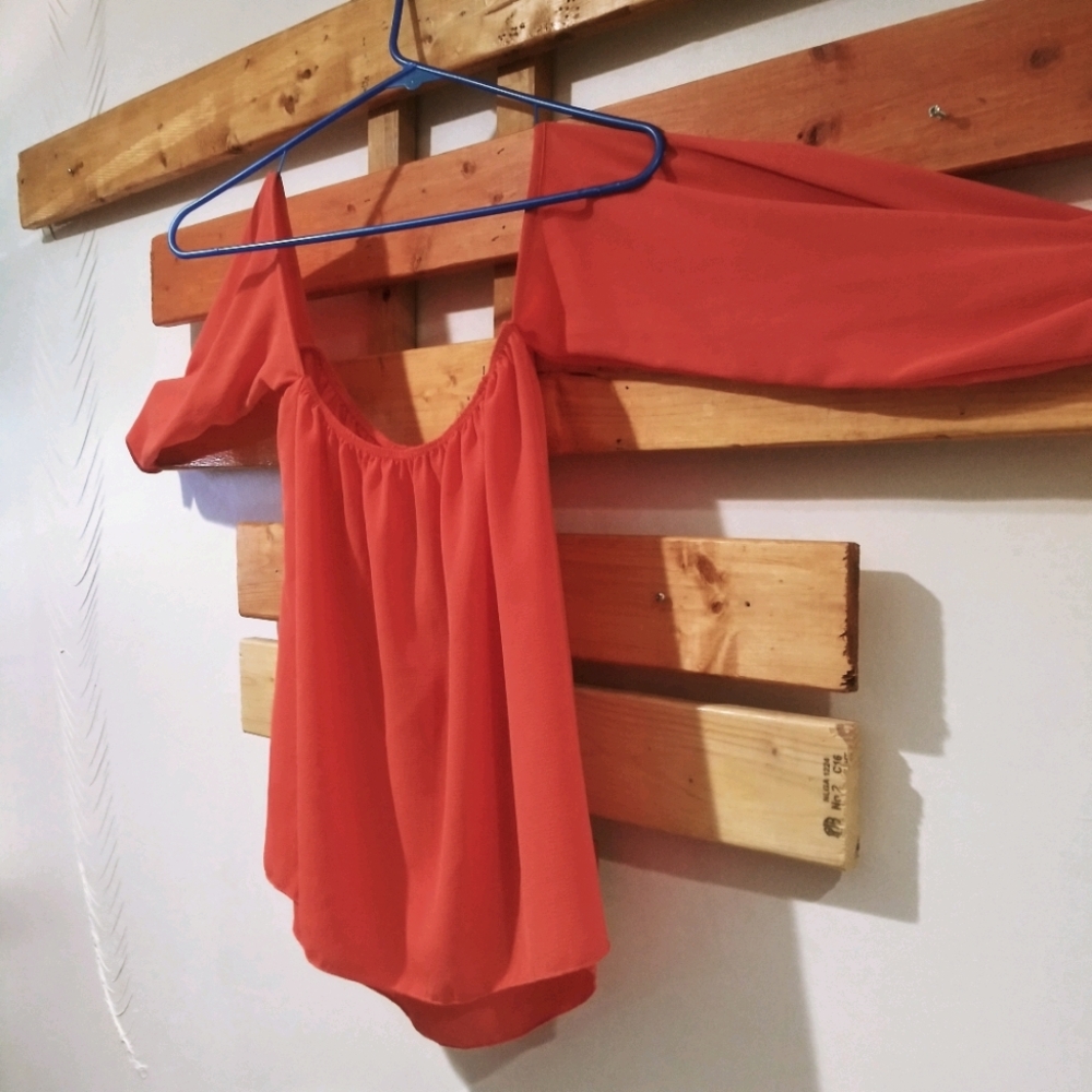 Off The Shoulders Long Sleeve Shirt